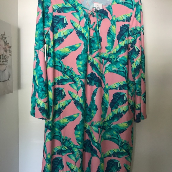 NWT CABANA LIFE Upf 50 Palm Cover-up Dress M - Picture 10 of 10